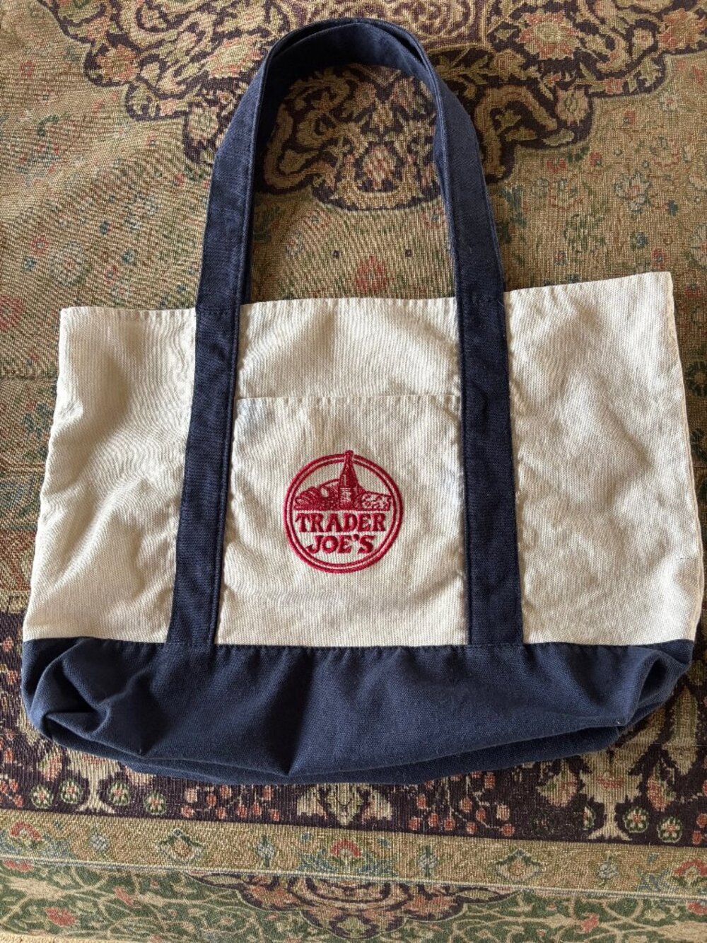 Trader Joe's Limited Edition LARGE Canvas Tote Bag